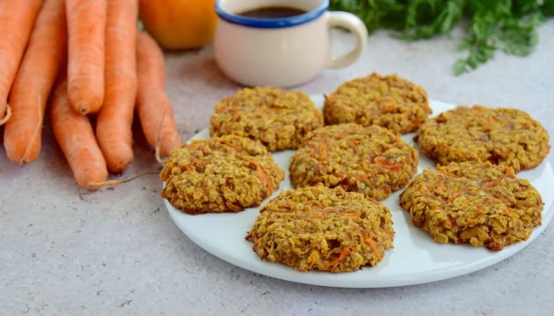 Galletas de zanahoria y avena