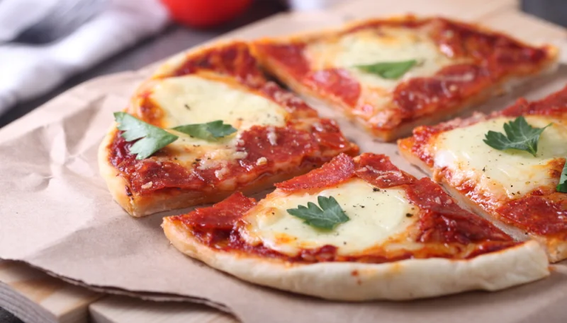 Pizza de trigo sarraceno