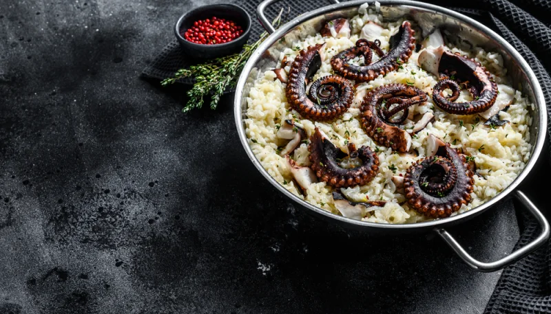 Risotto de pulpo