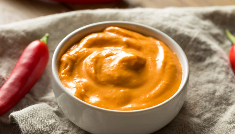 Salsa mayonesa alioli de pimiento
