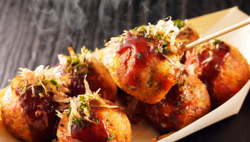 Takoyaki o buñuelos de pulpo (versión sin máquina)