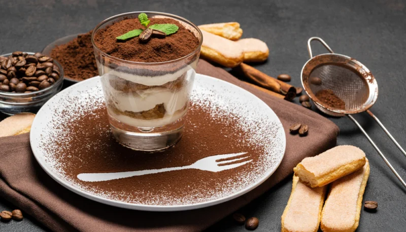 Tiramisú en un vaso