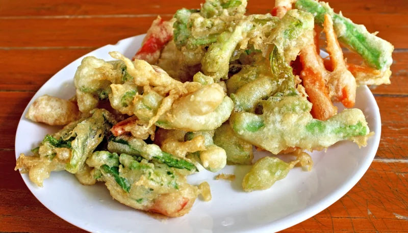 Verduras en tempura