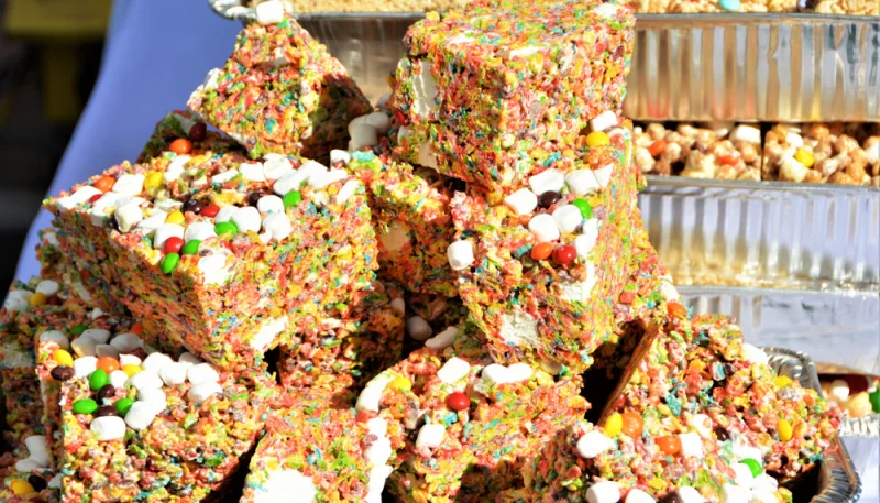 Barritas de cereales de arroz con chocolatinas