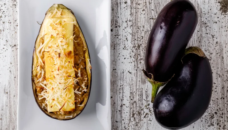 Berenjenas rellenas de atún