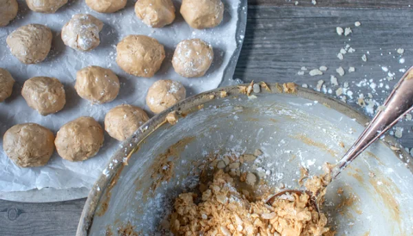 Bolitas de crema de cacahuete sin horno