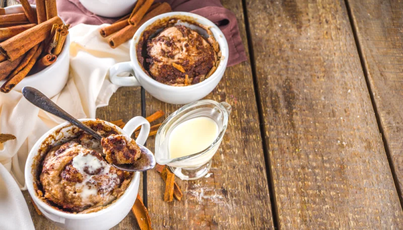 Cinnamon roll al microondas