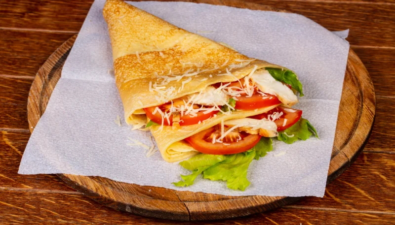 Crepes con tomate