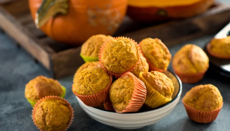 Cupcake de calabaza y nueces