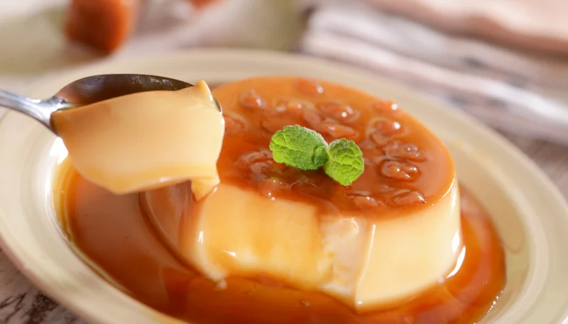 Flan con whisky