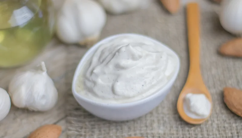 Mayonesa de almendras vegana