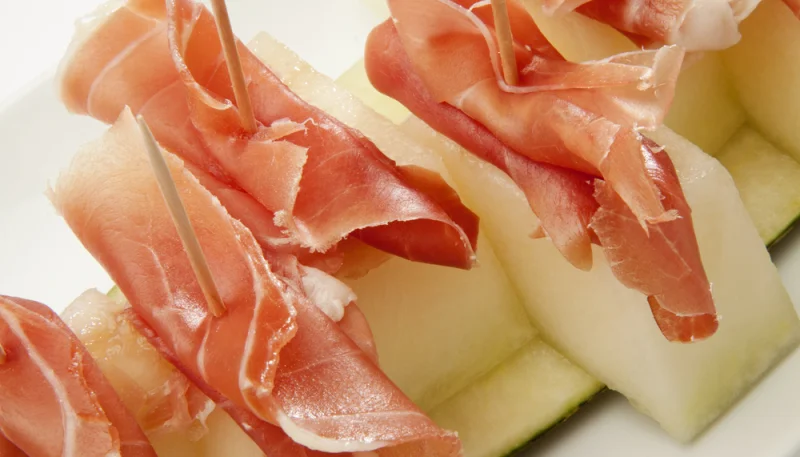 Melón con jamón