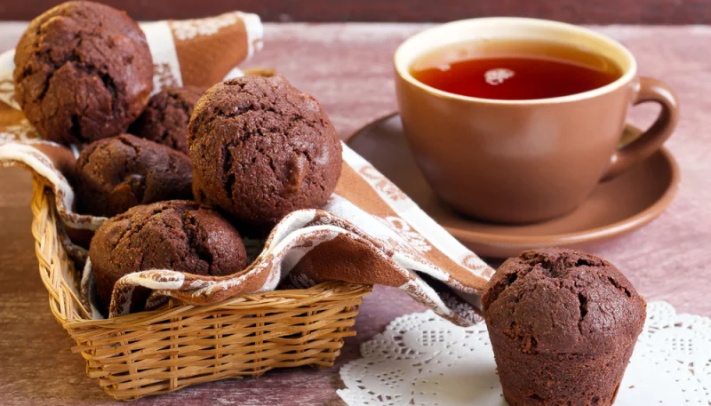 Muffins de chocolate sin harina