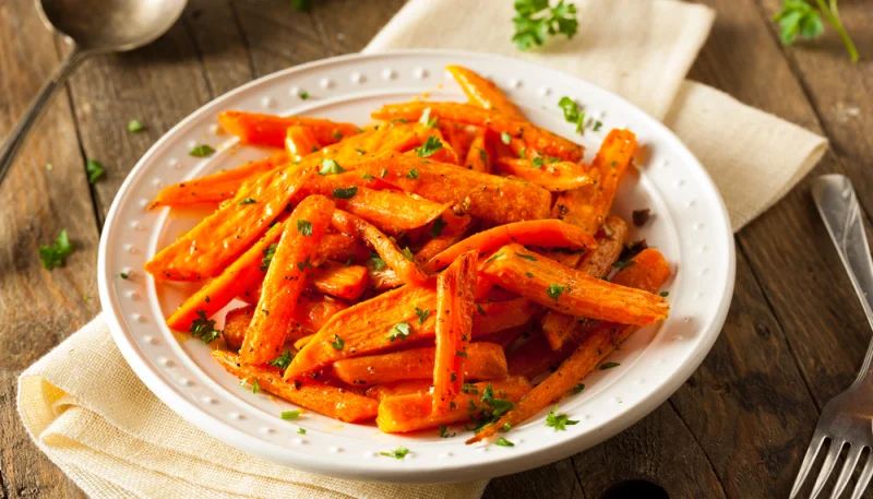 Zanahorias al horno con miel