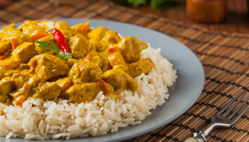 Arroz con pollo al curry