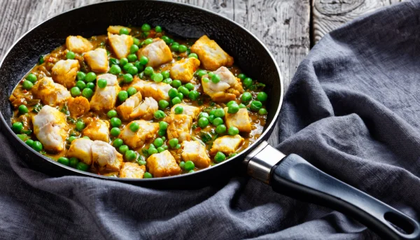 Bacalao con guisantes