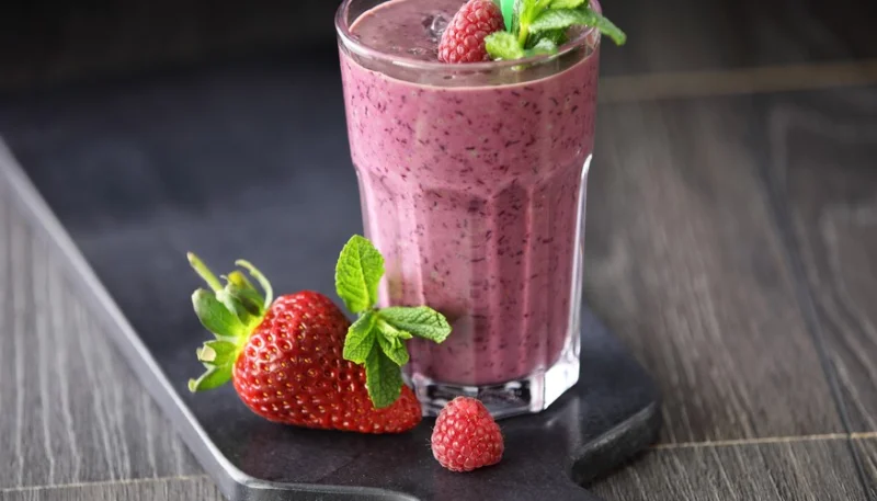 Batido de frutos rojos
