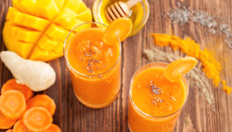 Batido de mango y zanahoria