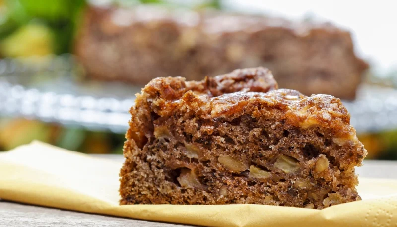 Bizcocho de manzana, chocolate y coco