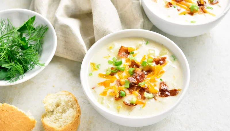 Crema de patata y bacon