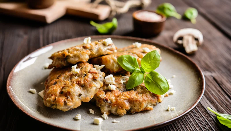 Croquetas de patatas y champiñones
