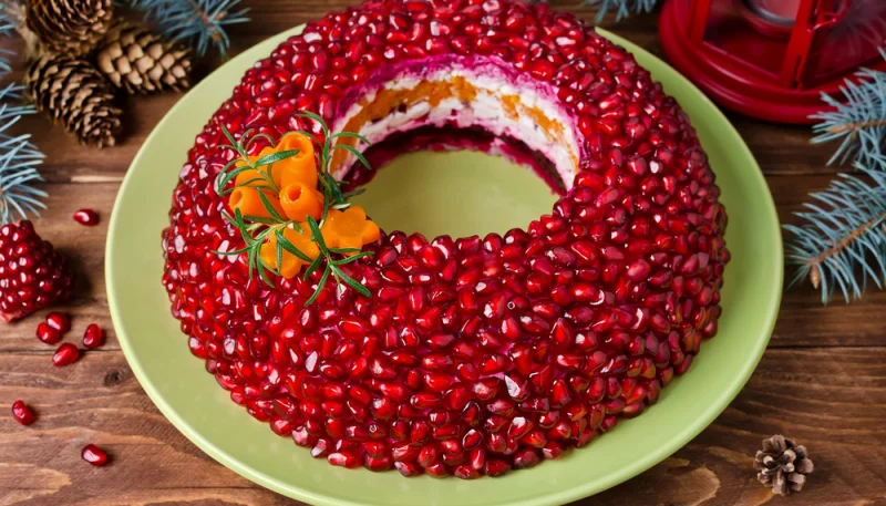 Ensalada de granada y remolacha