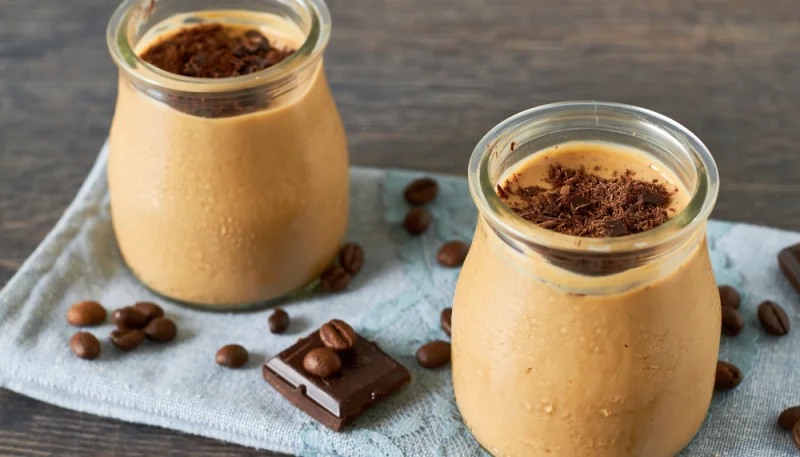 Gelatina de café y chocolate