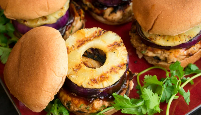 Hamburguesa con piña