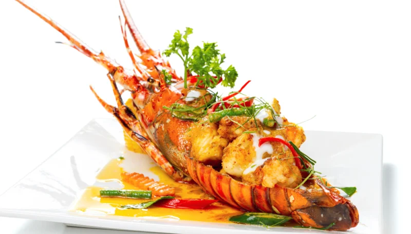 Langosta al curry y coco