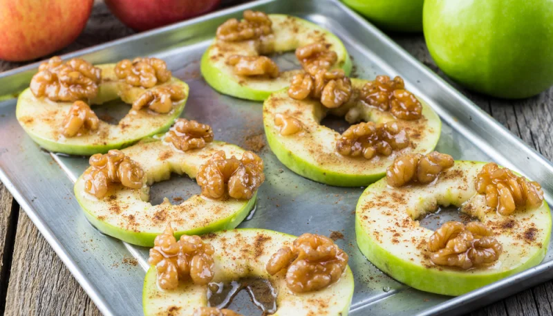 Manzanas con nueces