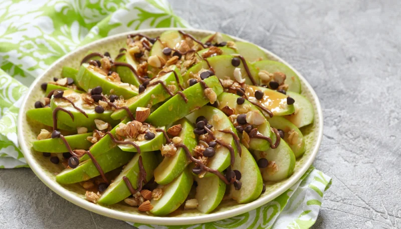 Manzanas con Nutella