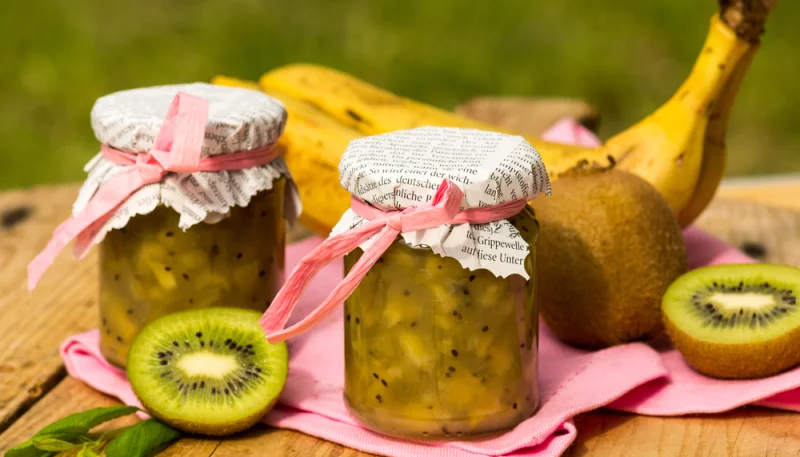 Mermelada de banana y kiwi