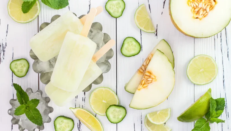 Paletas de melón