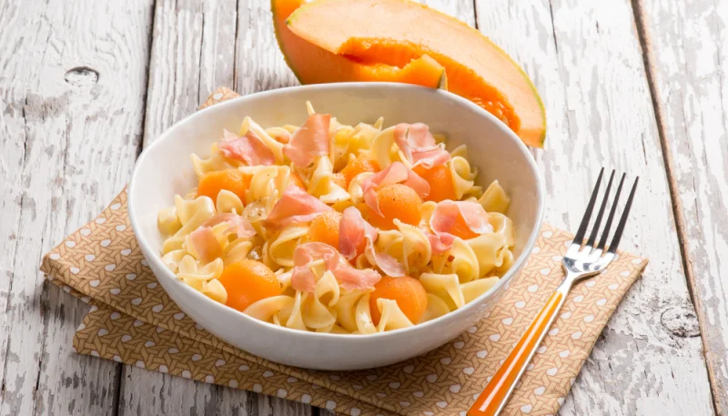 Pasta con melón