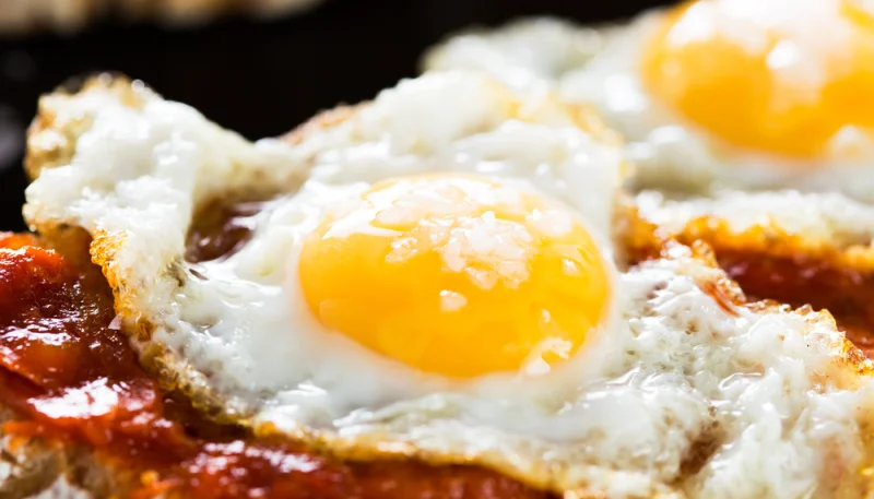 Pintxo de sobrasada con huevo