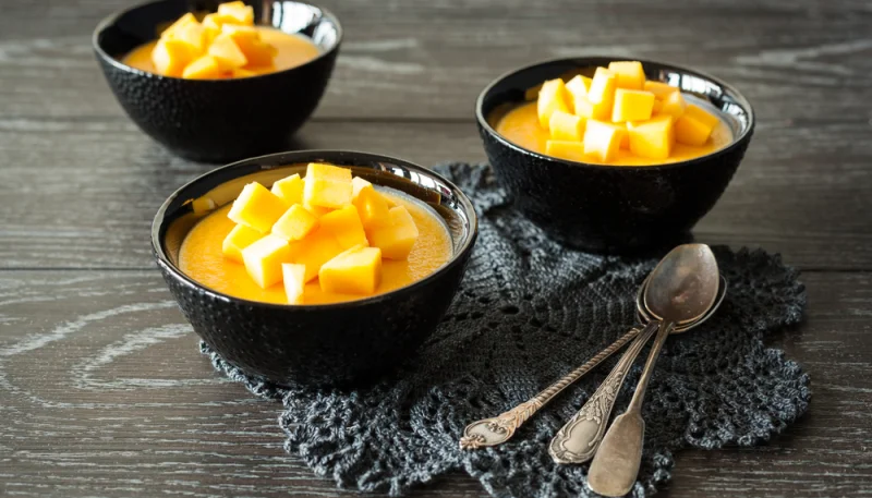 Pudin de mango rápido