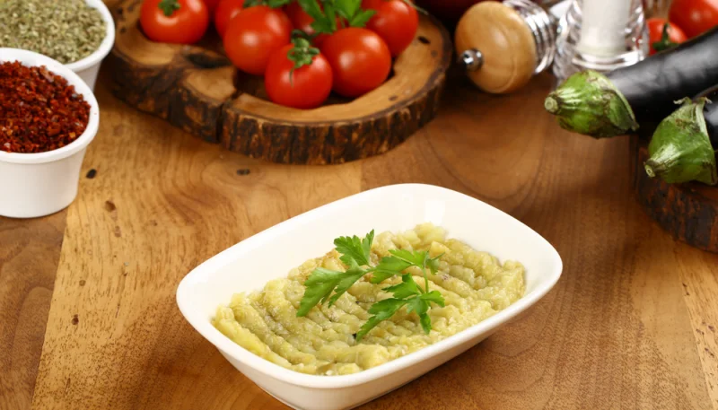 Puré de berenjenas con tomate