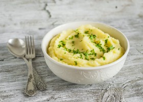 Puré de patata con sabor a pollo