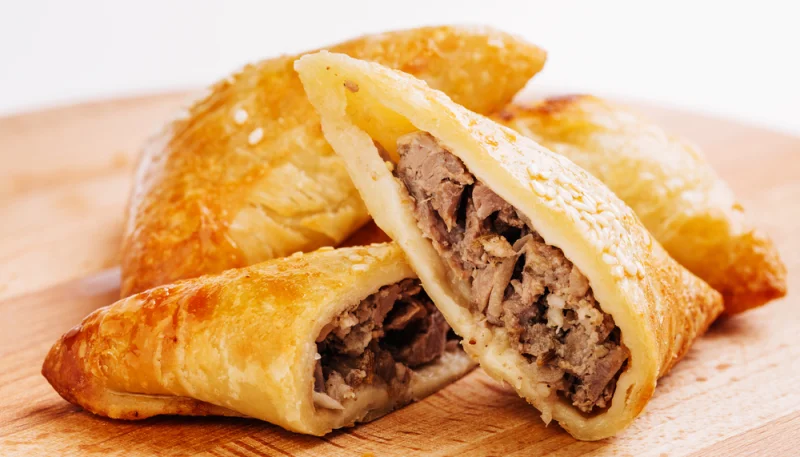Samosas de carne rápidas