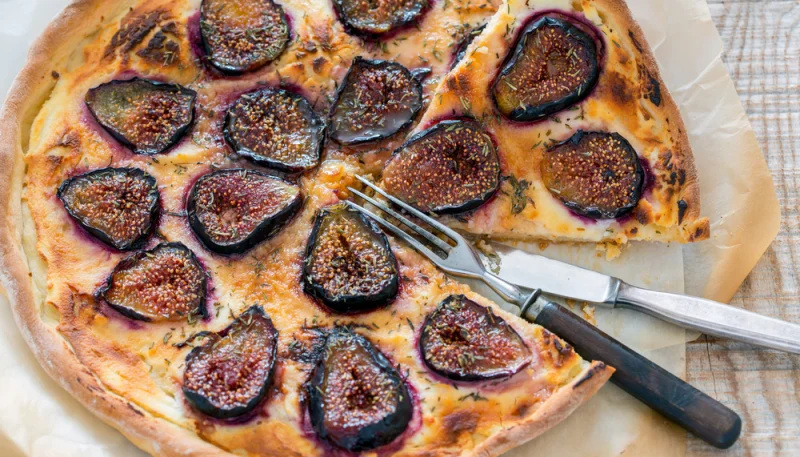 Tarta de higos y requesón