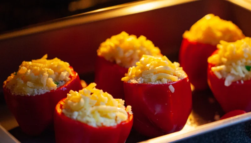 Tomate relleno de cangrejo
