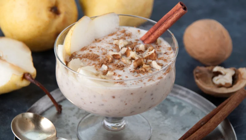 Avena cocida con peras