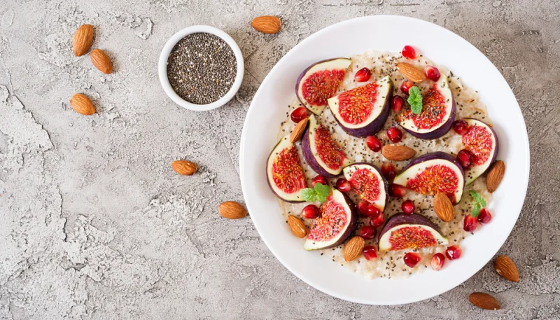 Avena con higos