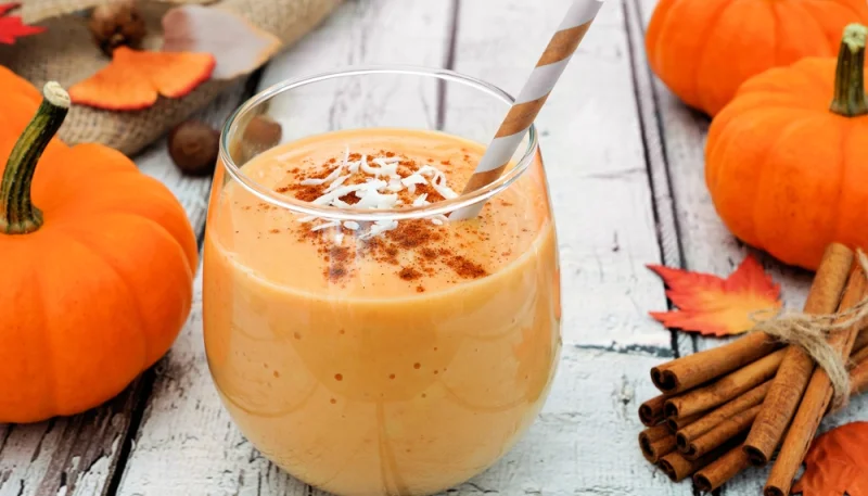 Batido de calabaza y coco