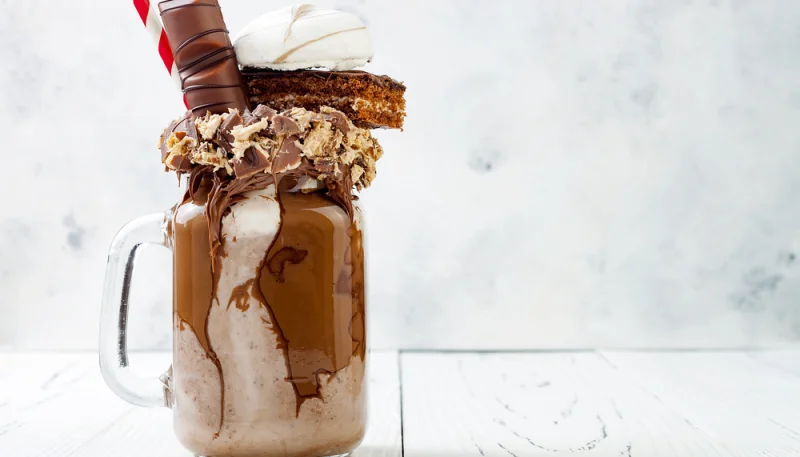 Batido de Nutella con brownie