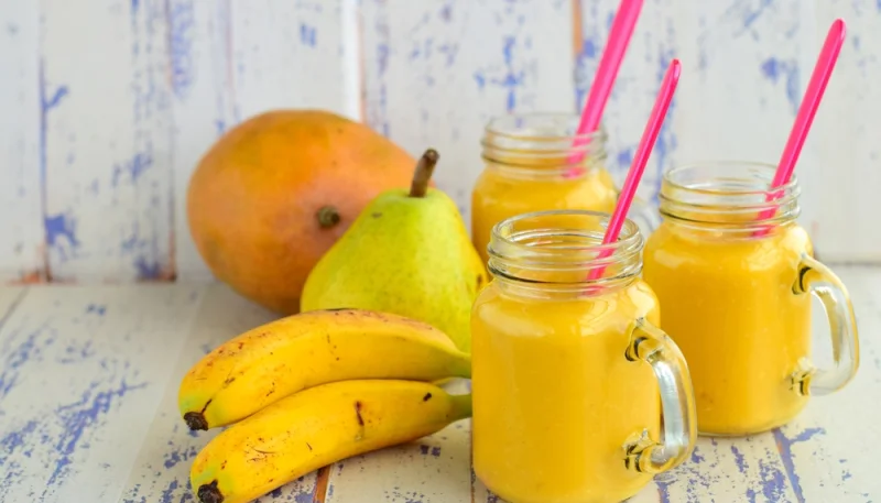 Batido de pera y mango