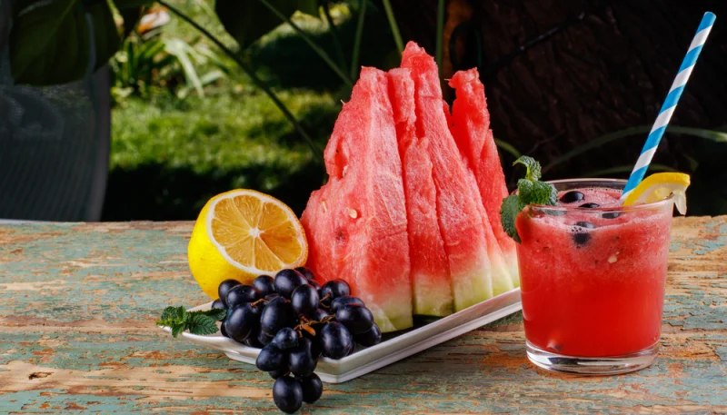 Batido de sandía y limón