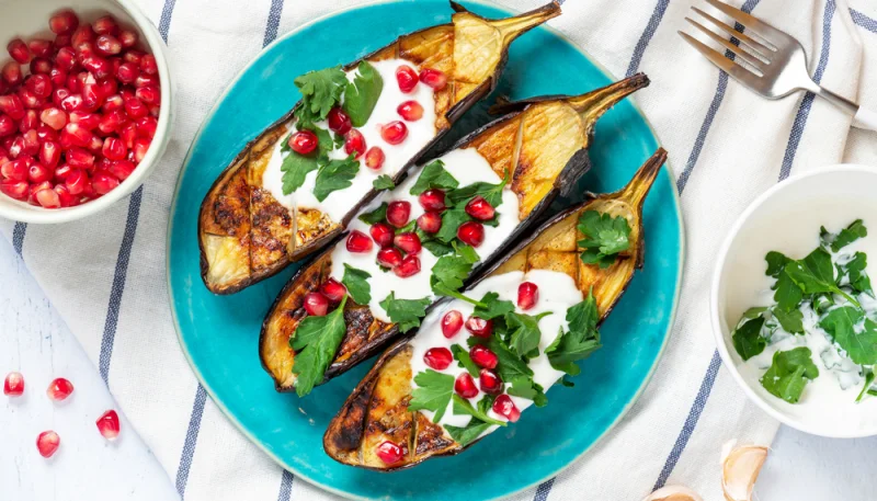 Berenjenas con yogur