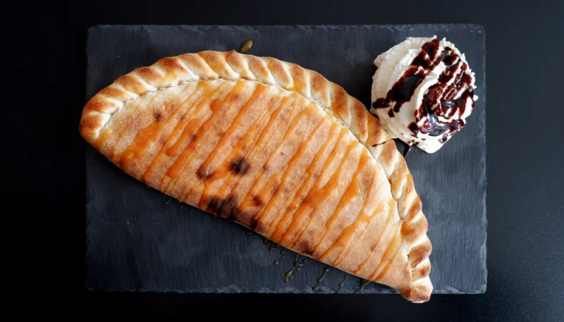 Calzone con Nutella y plátano