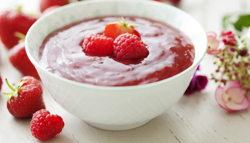 Compota de frutos rojos